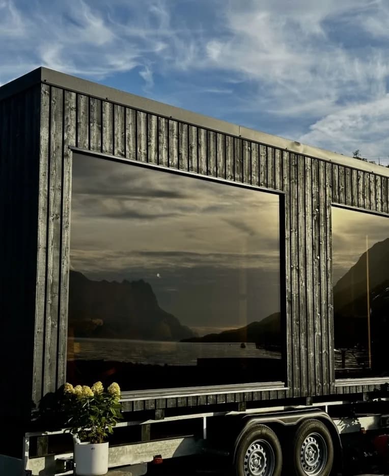 Stemningsbilde fra badstuen ved havet